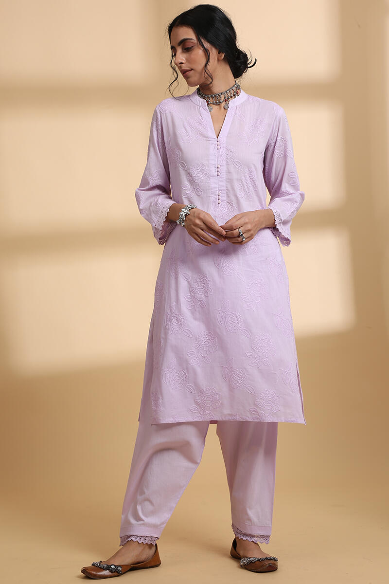 Falak Lavender Short Kurta