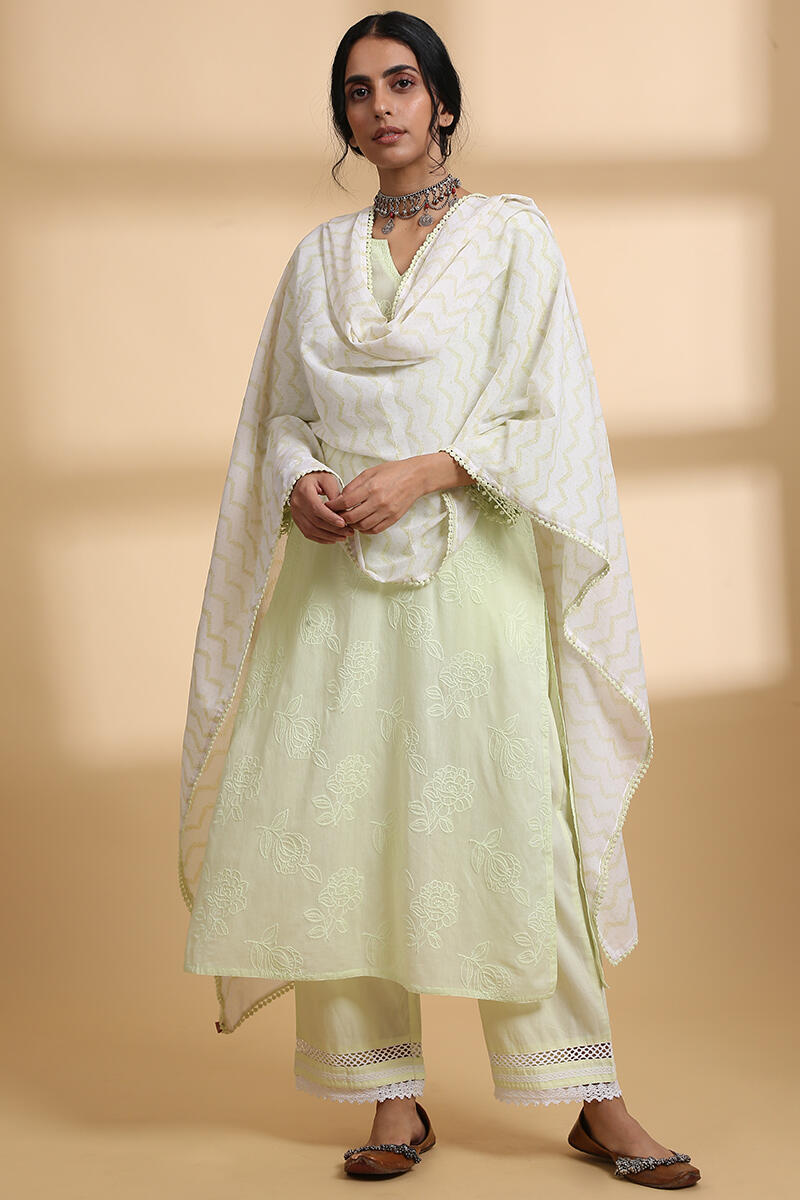 Falak Lime Green Kurta