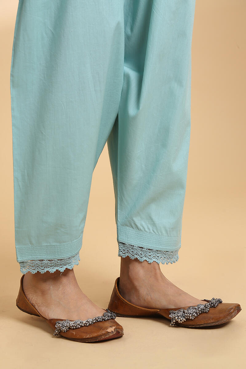 Falak Sea Green Lawn Cotton Salwar