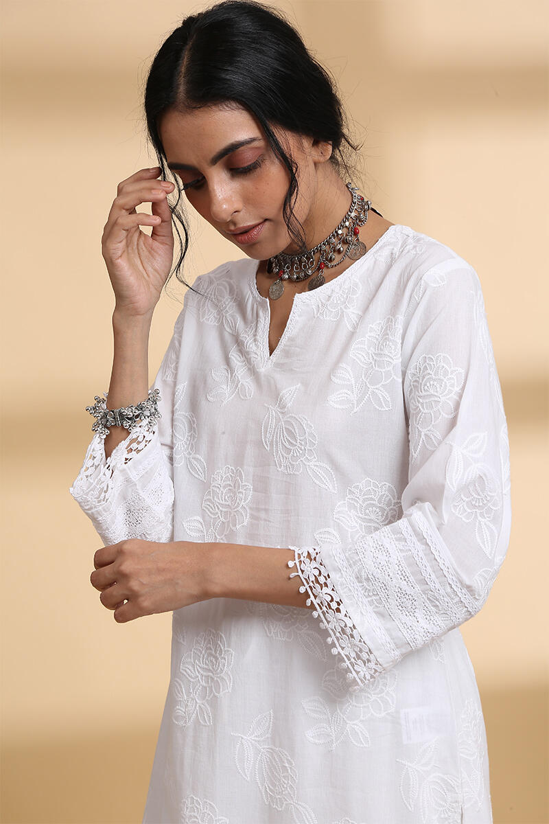 Falak White Kurta