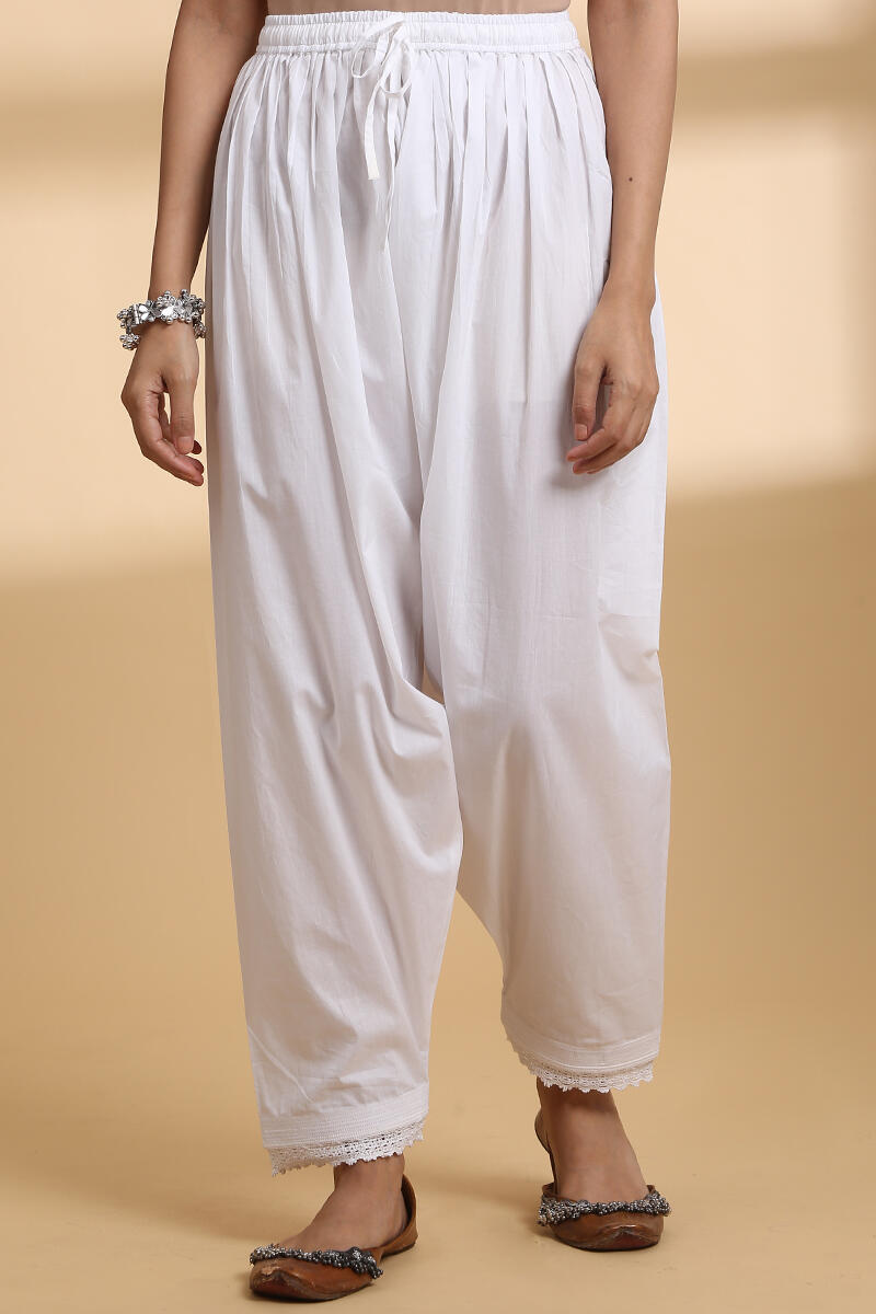 Falak White Lawn Cotton Salwar
