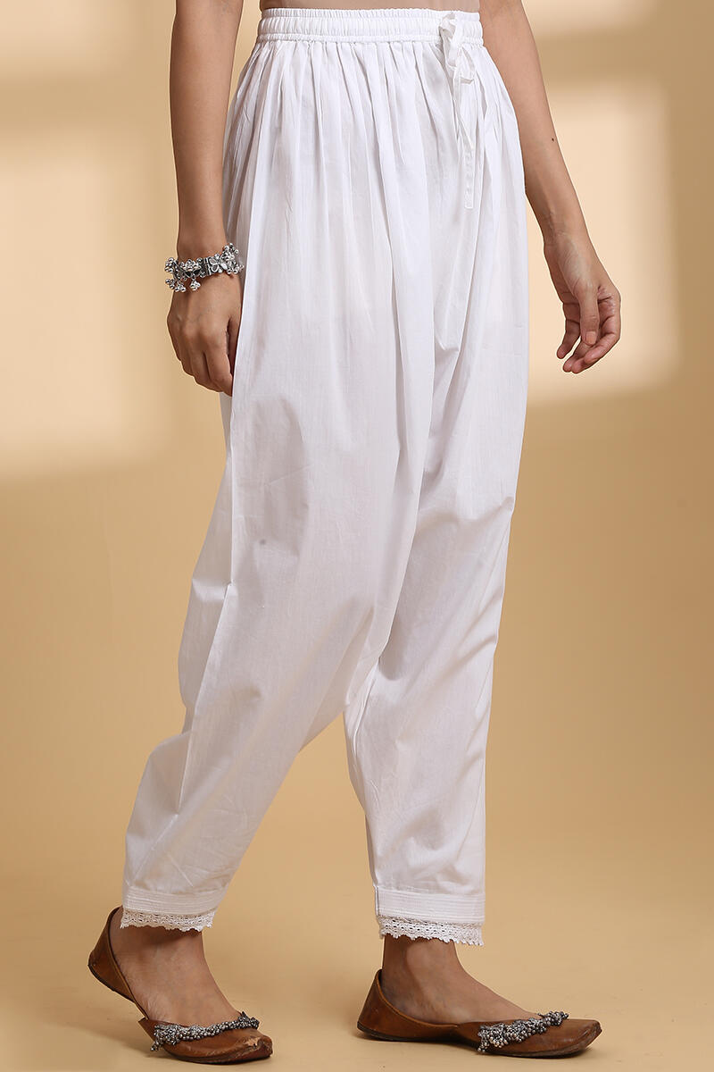 Falak White Lawn Cotton Salwar