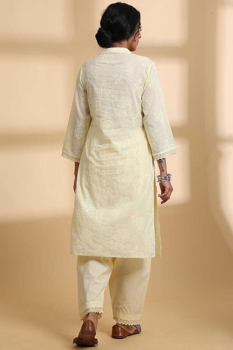 Falak Yellow Short Kurta