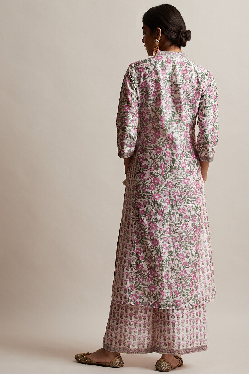 Gul Bano Jasmine Chanderi Kurta