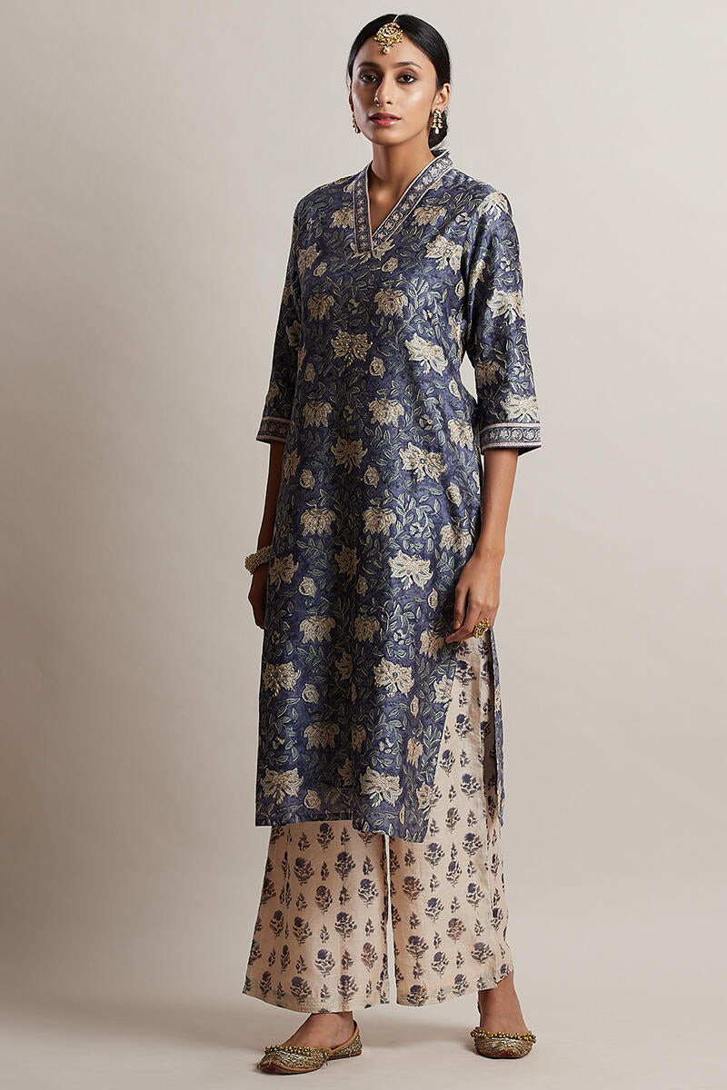 Gul Bano Mehtab Chanderi Kurta
