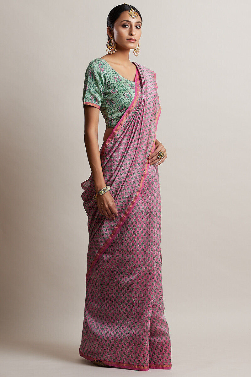 Gul Bano Nusrat Chanderi Saree