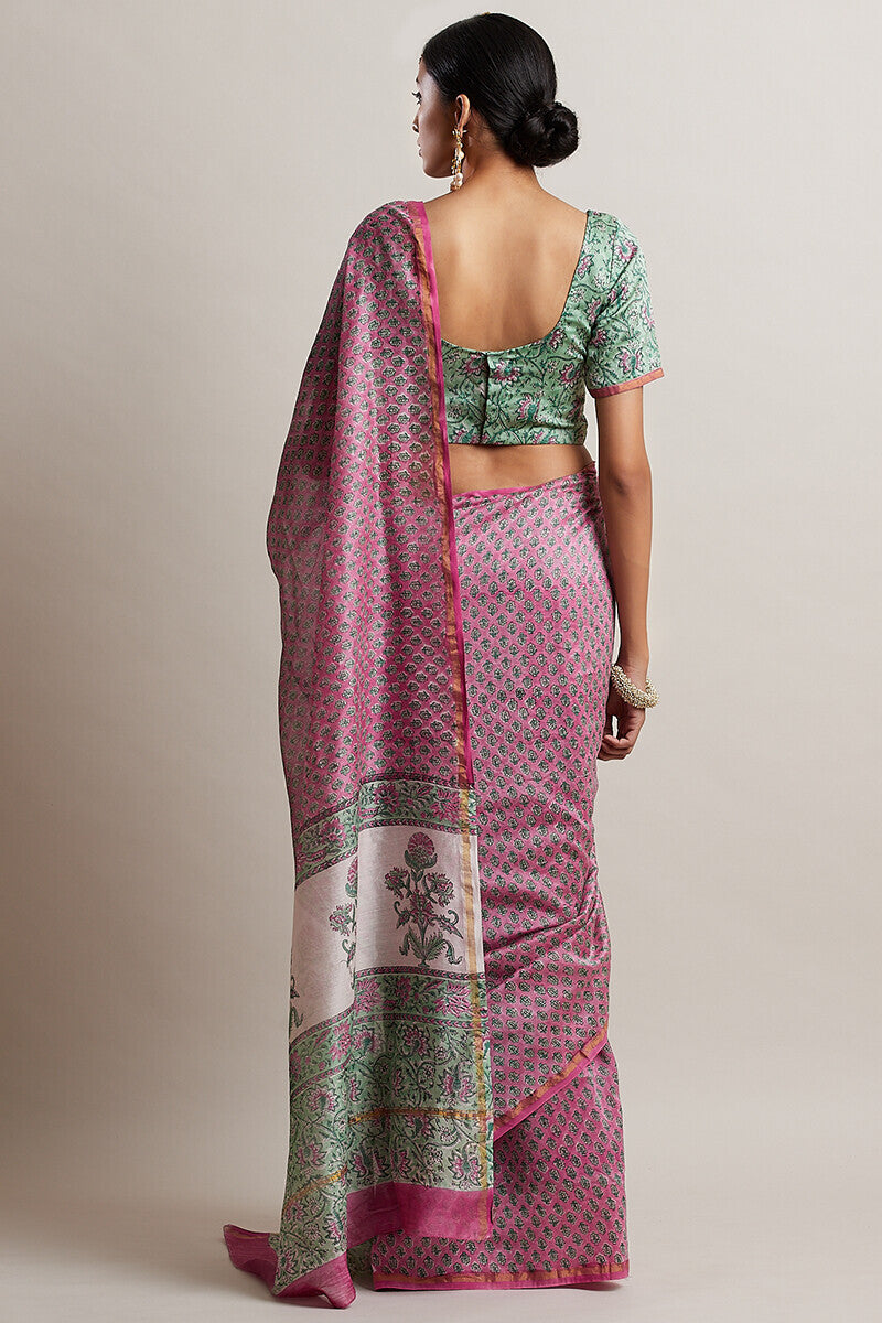 Gul Bano Nusrat Chanderi Saree