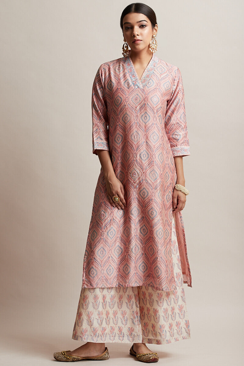 Gul Bano Roshanara Chanderi Kurta