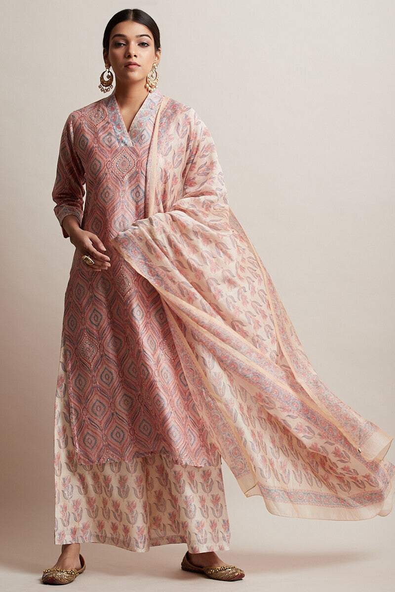 Gul Bano Roshanara Chanderi Kurta