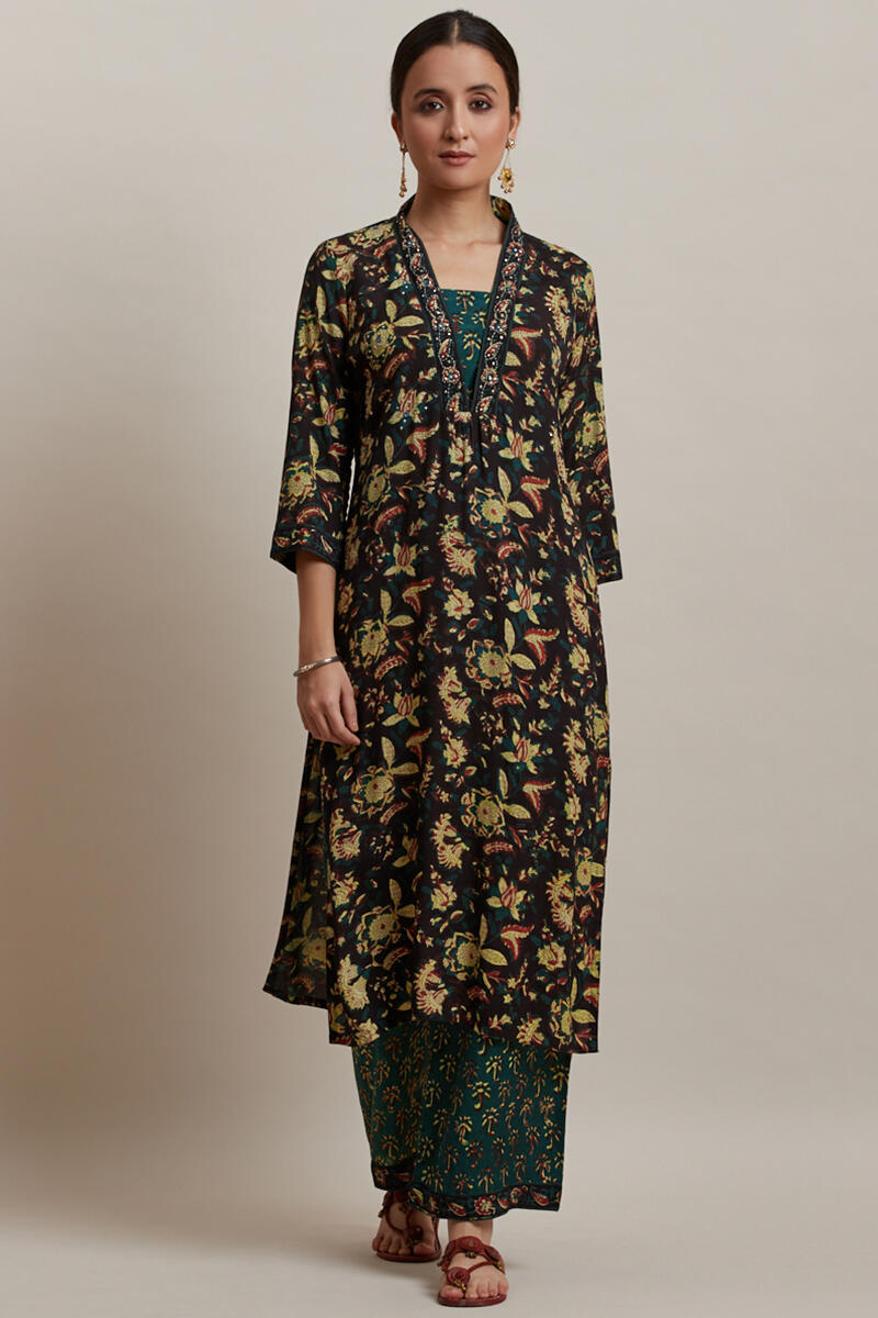 Nur Jahan Shantung Kurta
