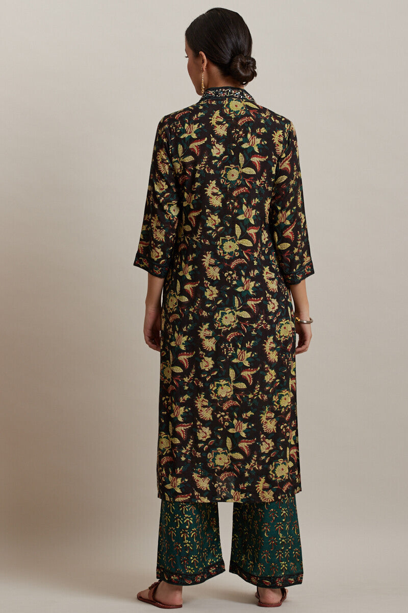 Nur Jahan Shantung Kurta