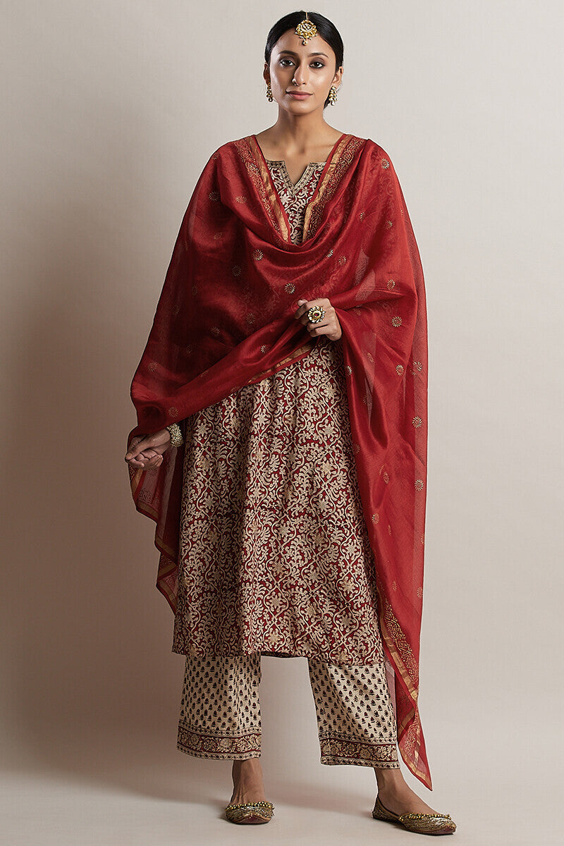 Nur Roshanara Chanderi Dupatta