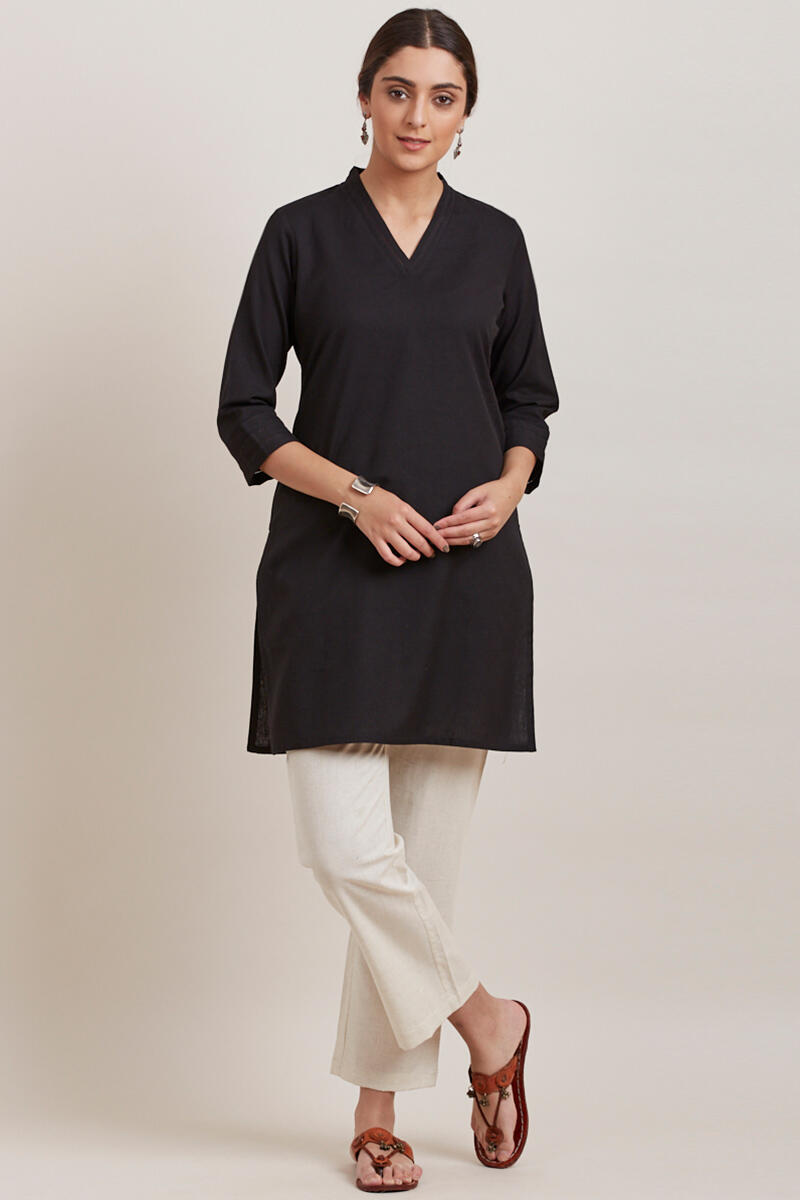 Roza Zara Black Short Kurta