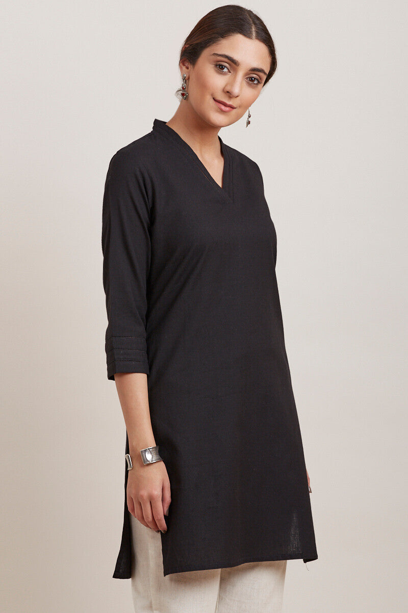 Roza Zara Black Short Kurta