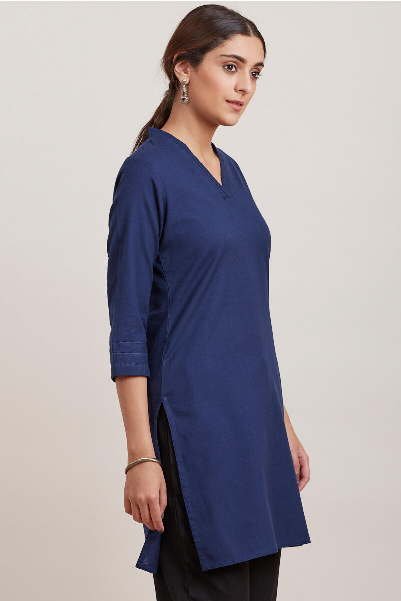 Roza Zara Midnight Blue Short Kurta
