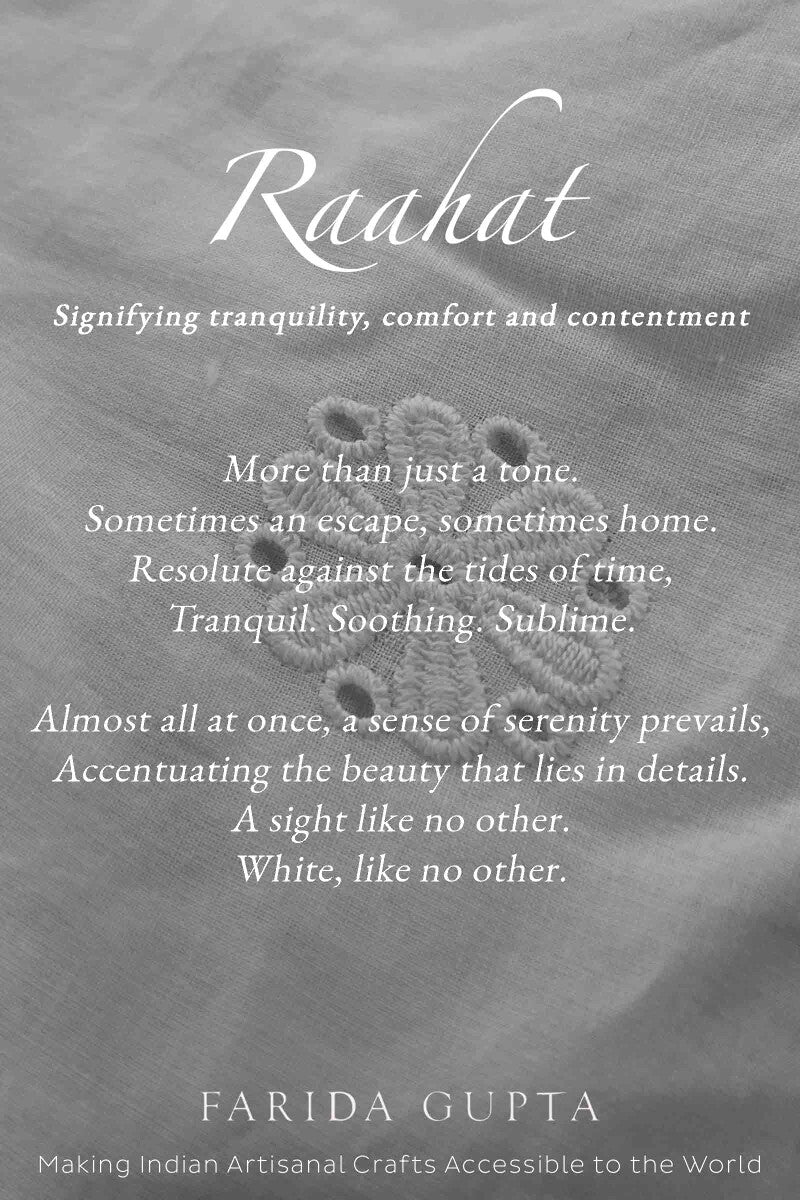 Raahat Sameera White Schiffli Kurta