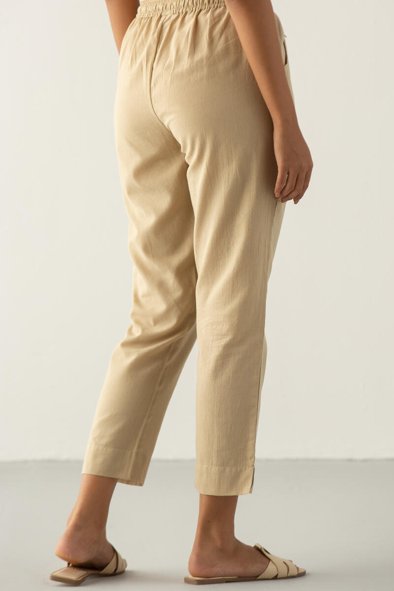 Kashida Beige Narrow Pants