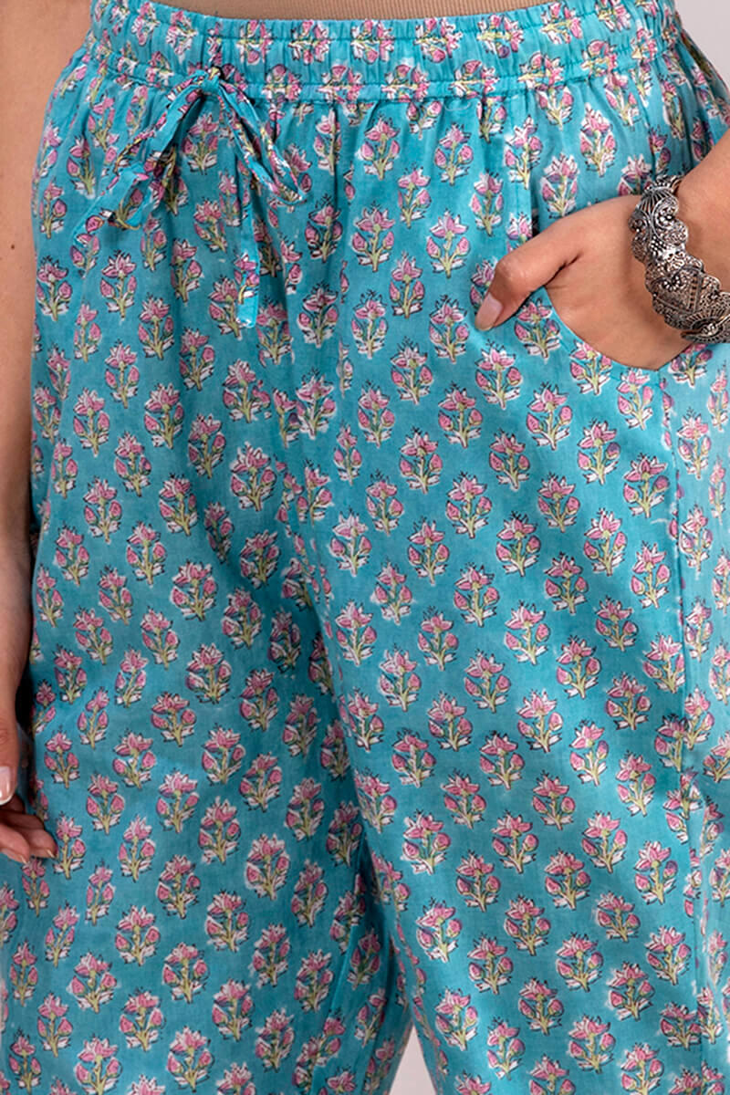 Roz Meher Jazmin Block Printed Cigarette Pants