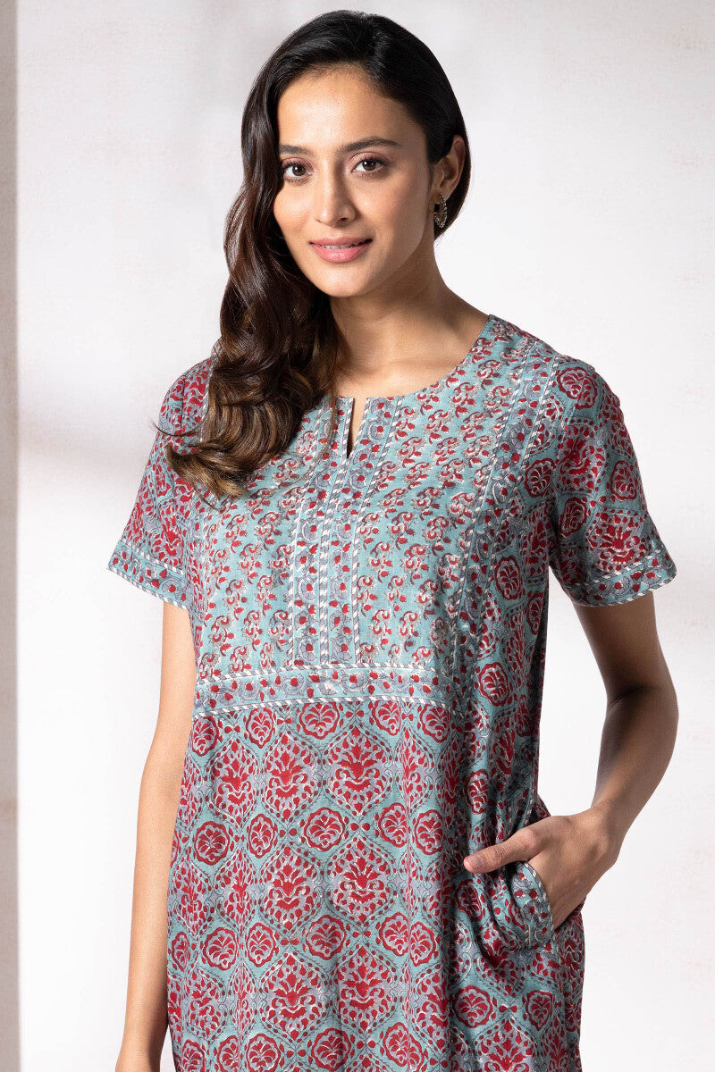 Gauhar Fizah Sanganeri Kaftan