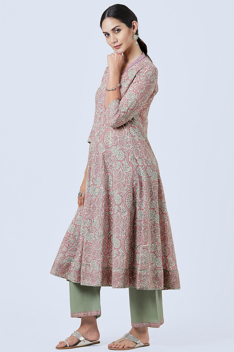 Pink anarkali