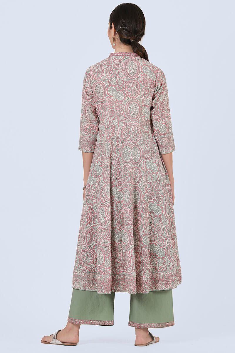 Pink anarkali