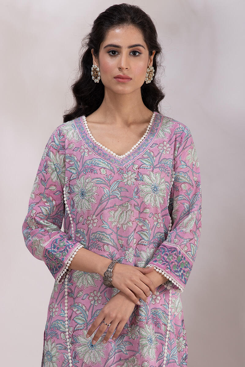 Roz Meher Ferozah Block Printed Kurta