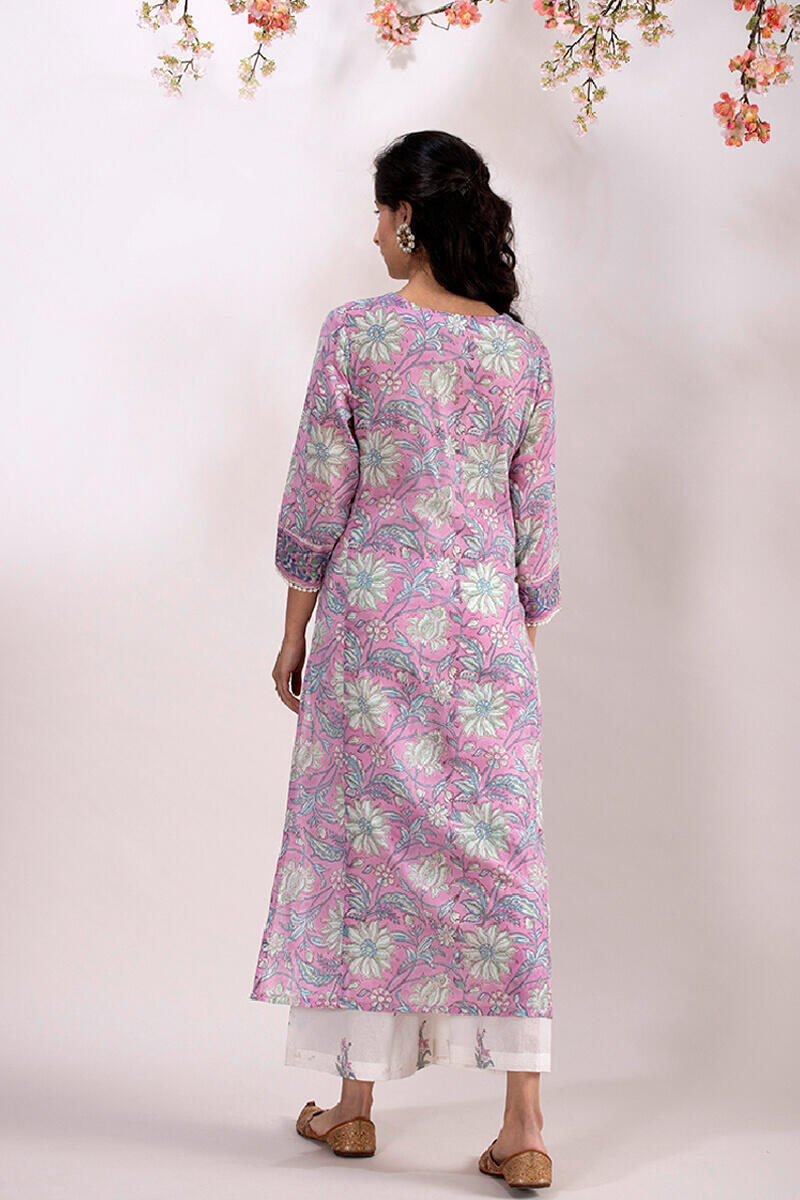 Roz Meher Ferozah Block Printed Kurta