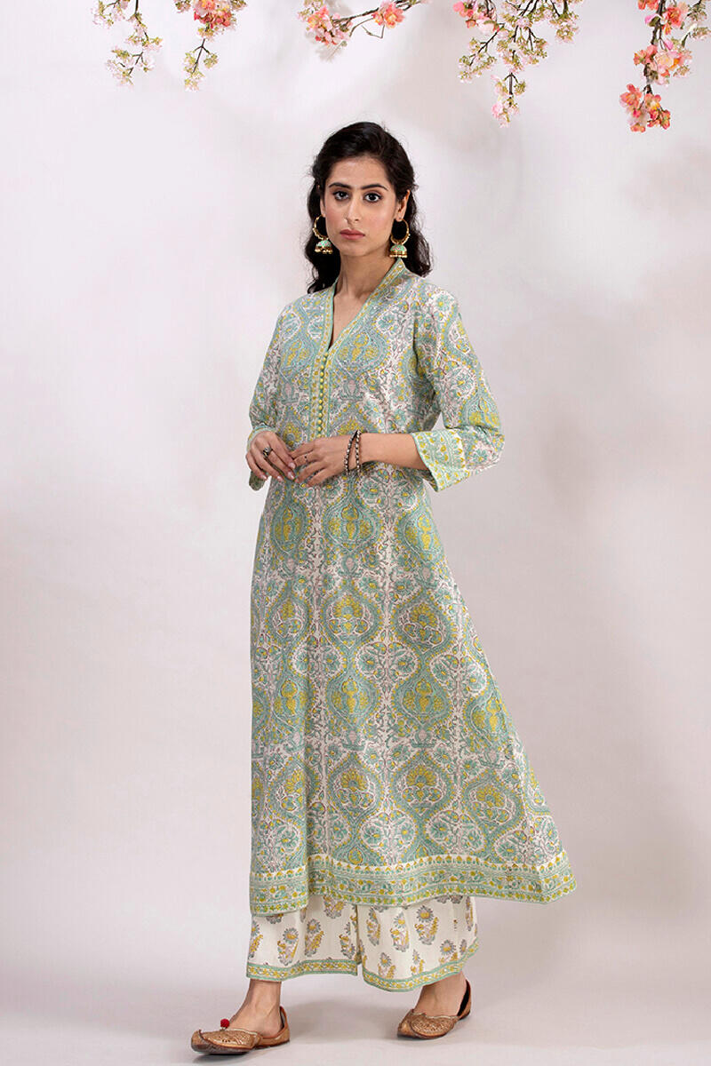 Roz Meher Jannat Block Printed Kurta