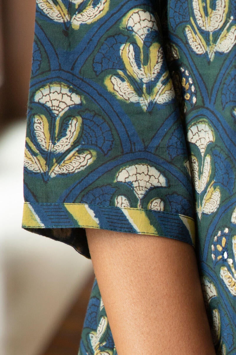 Sehra Aasma Bagru Kurta