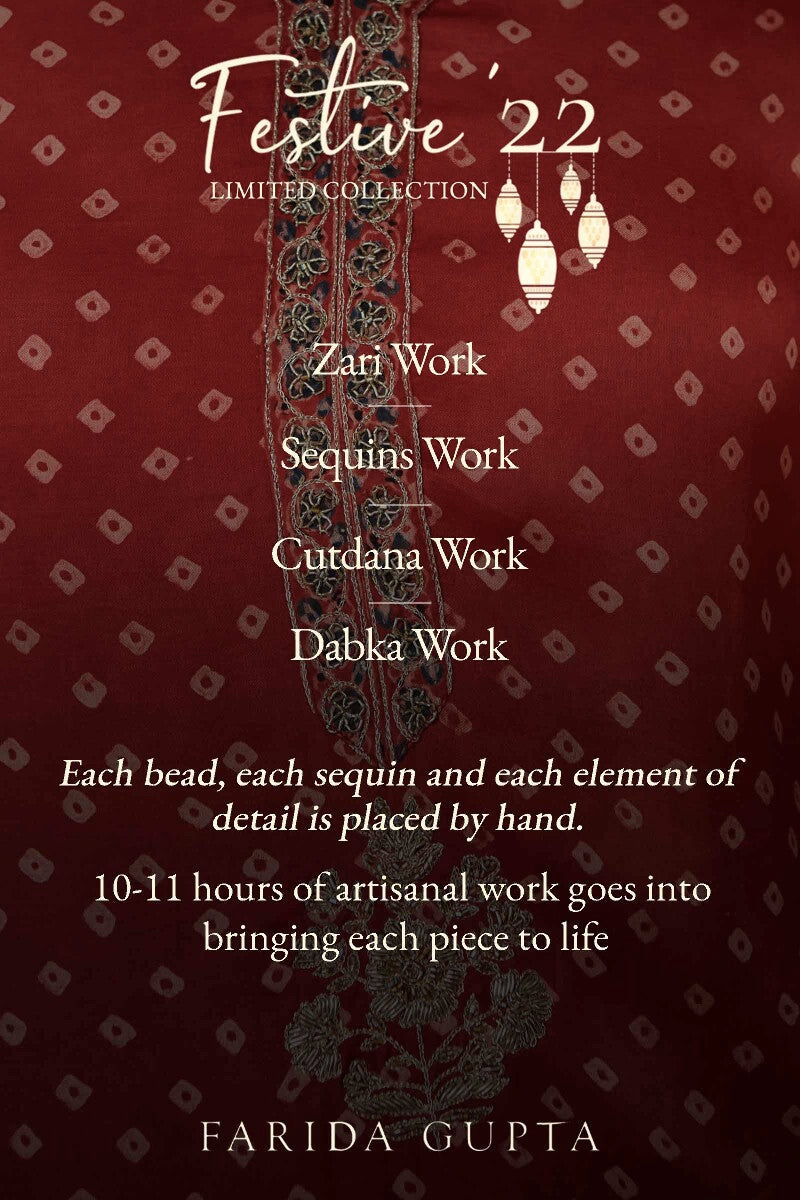 Shirin Alizah Ajrak Modal Kurta