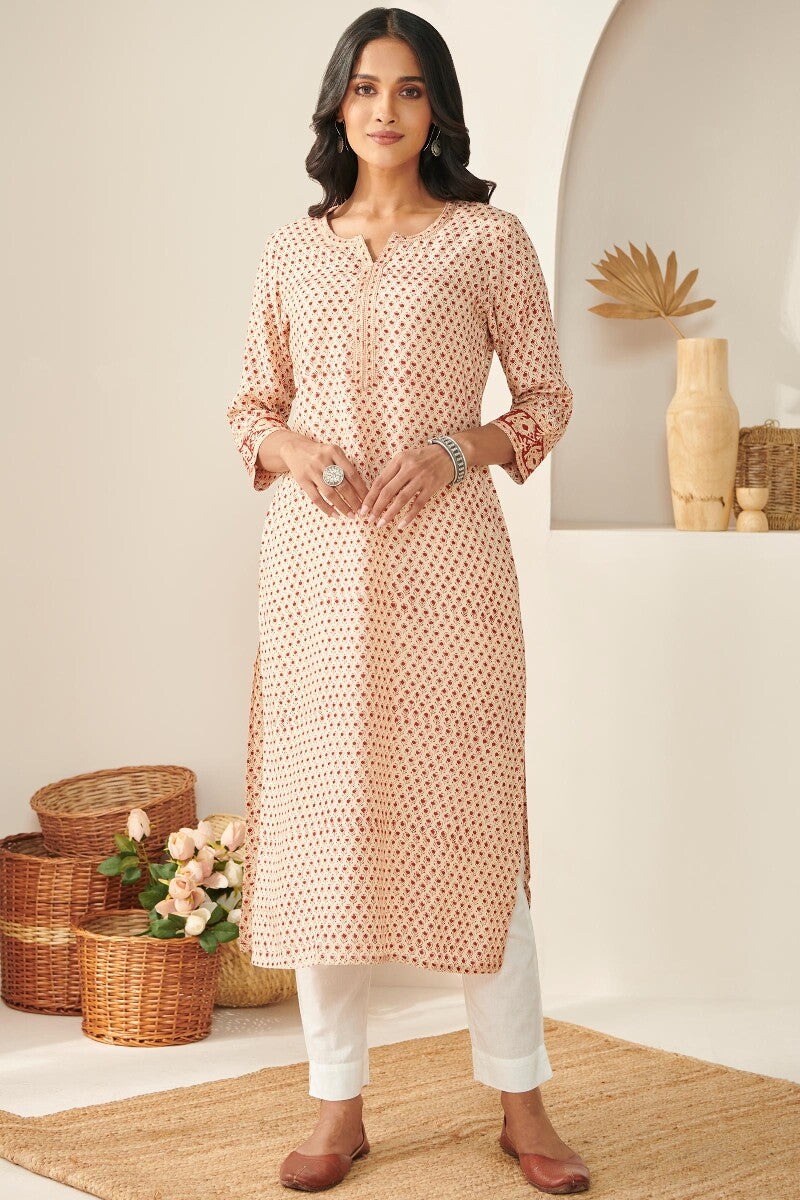 Sehra Rumaisa Bagru Modal Kurta