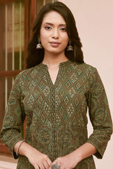 Mahroush Jia Ajrak Kurta