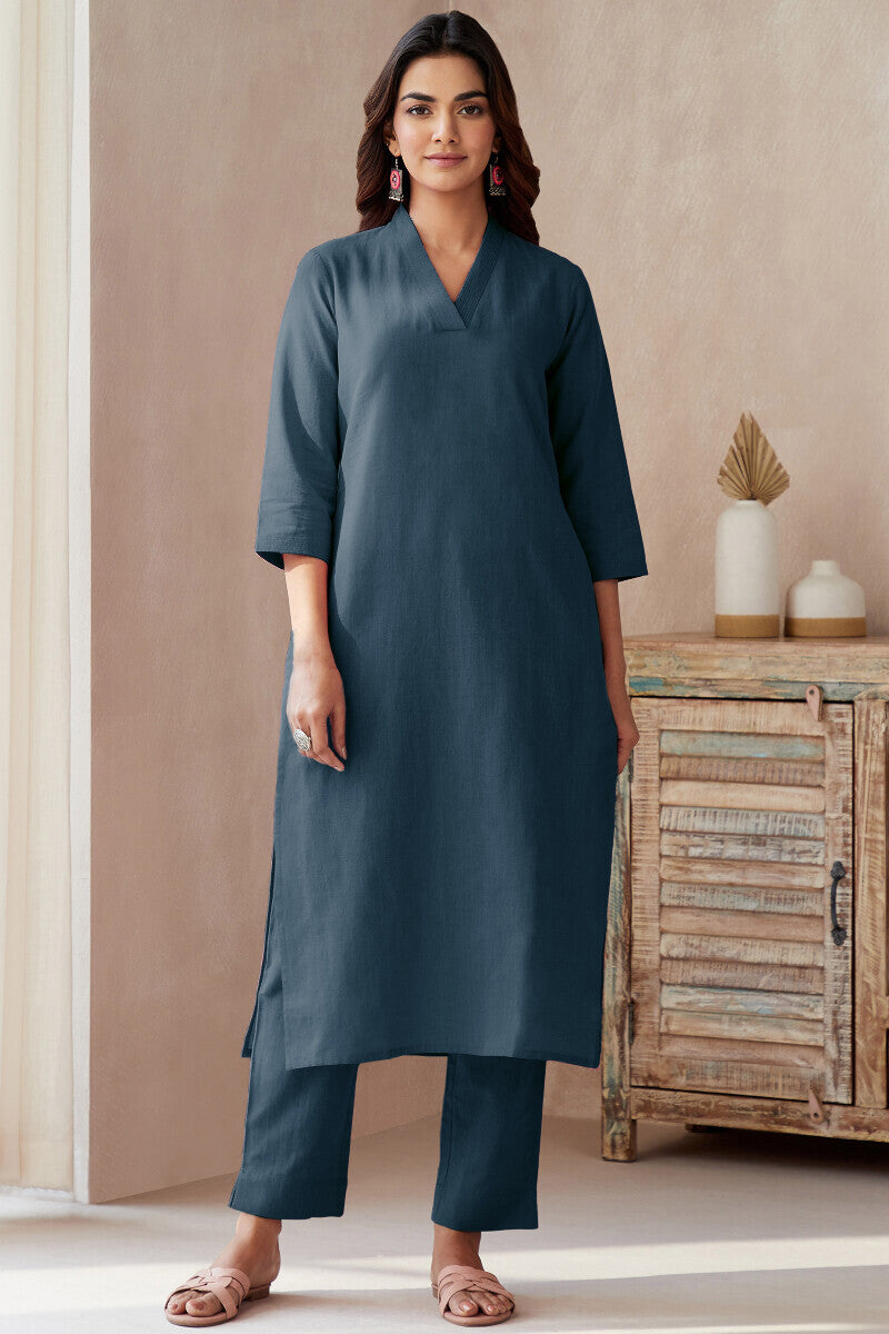 Roza Seher Twilight Blue Narrow Pants