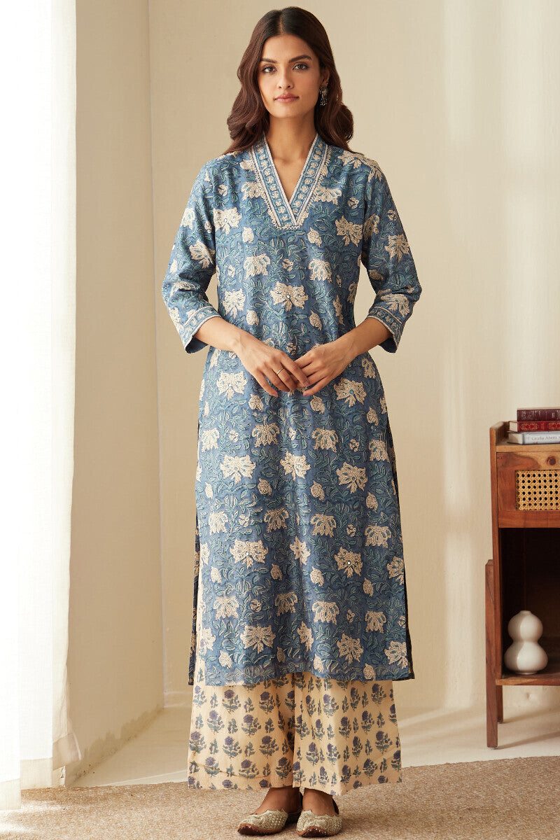 Mehrunissa Maiwa Chanderi Kurta