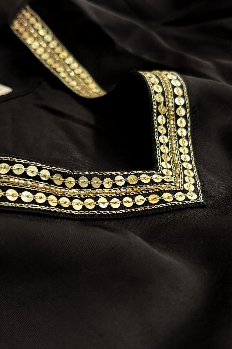 Mehrunissa Seher Black Modal Kurta