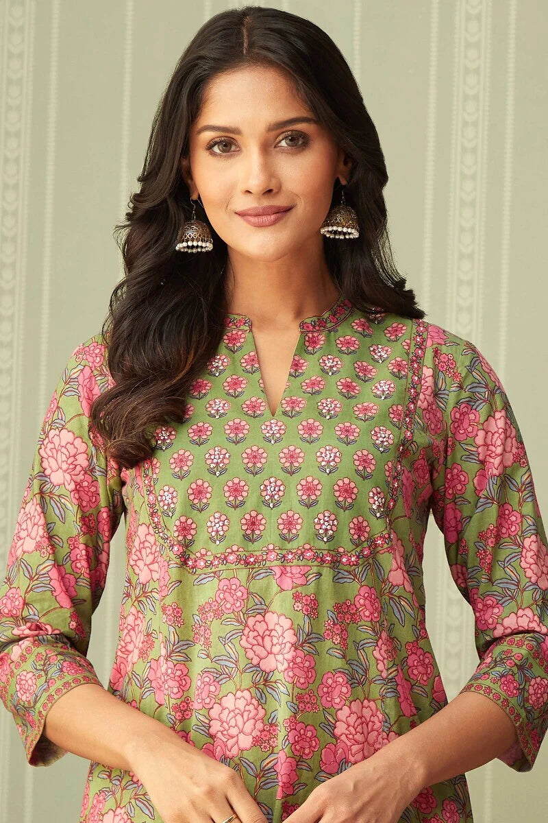 Rosheen Heer Sanganeri Kurta