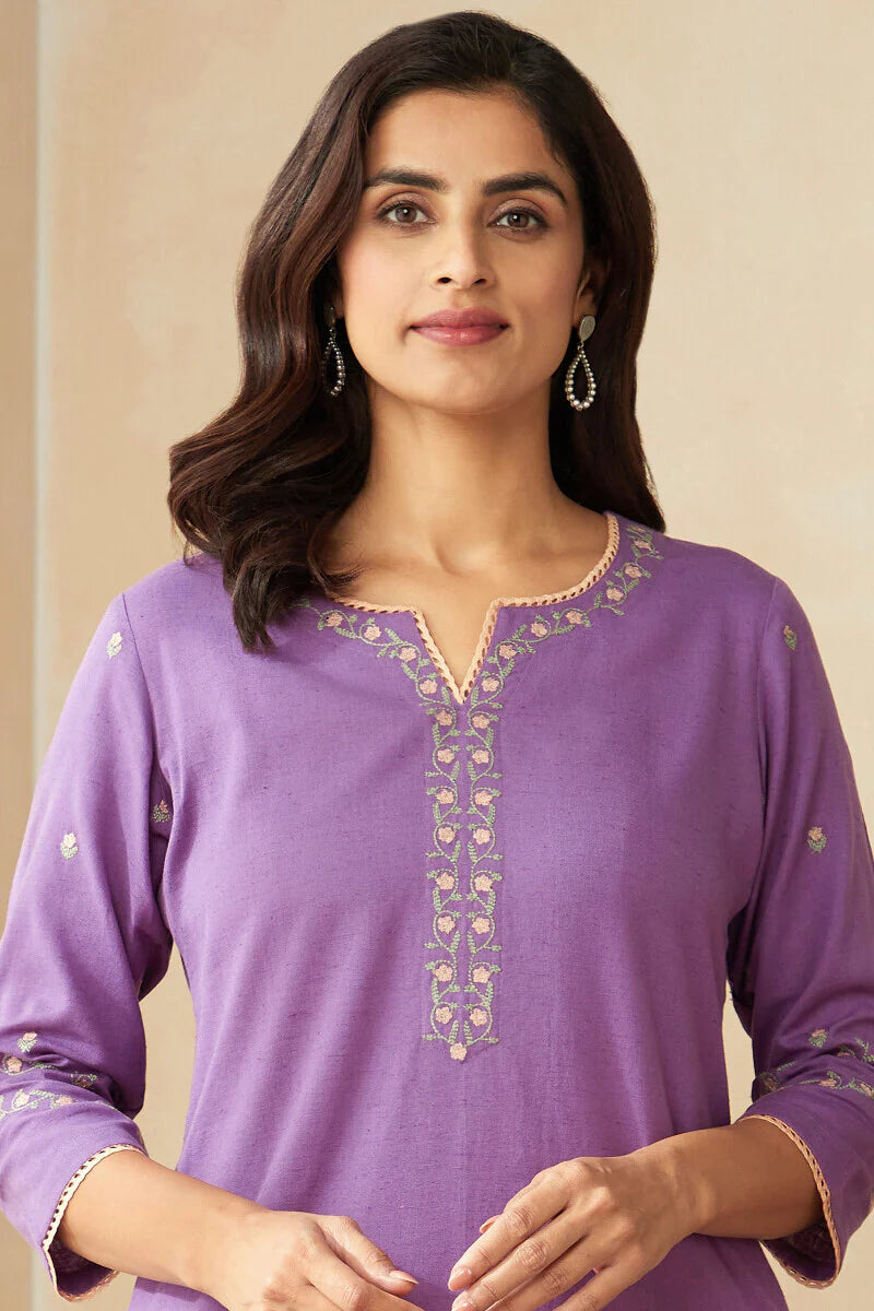 Surplus: Roza Zoya Lavender Kurta