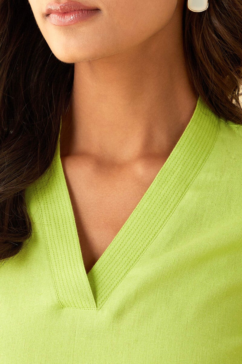 Roza Seher Lime Green Kurta