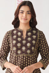 Sehra Mahi Bagru Kurta