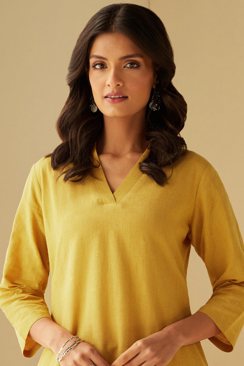 Roza Seher Mustard Kurta