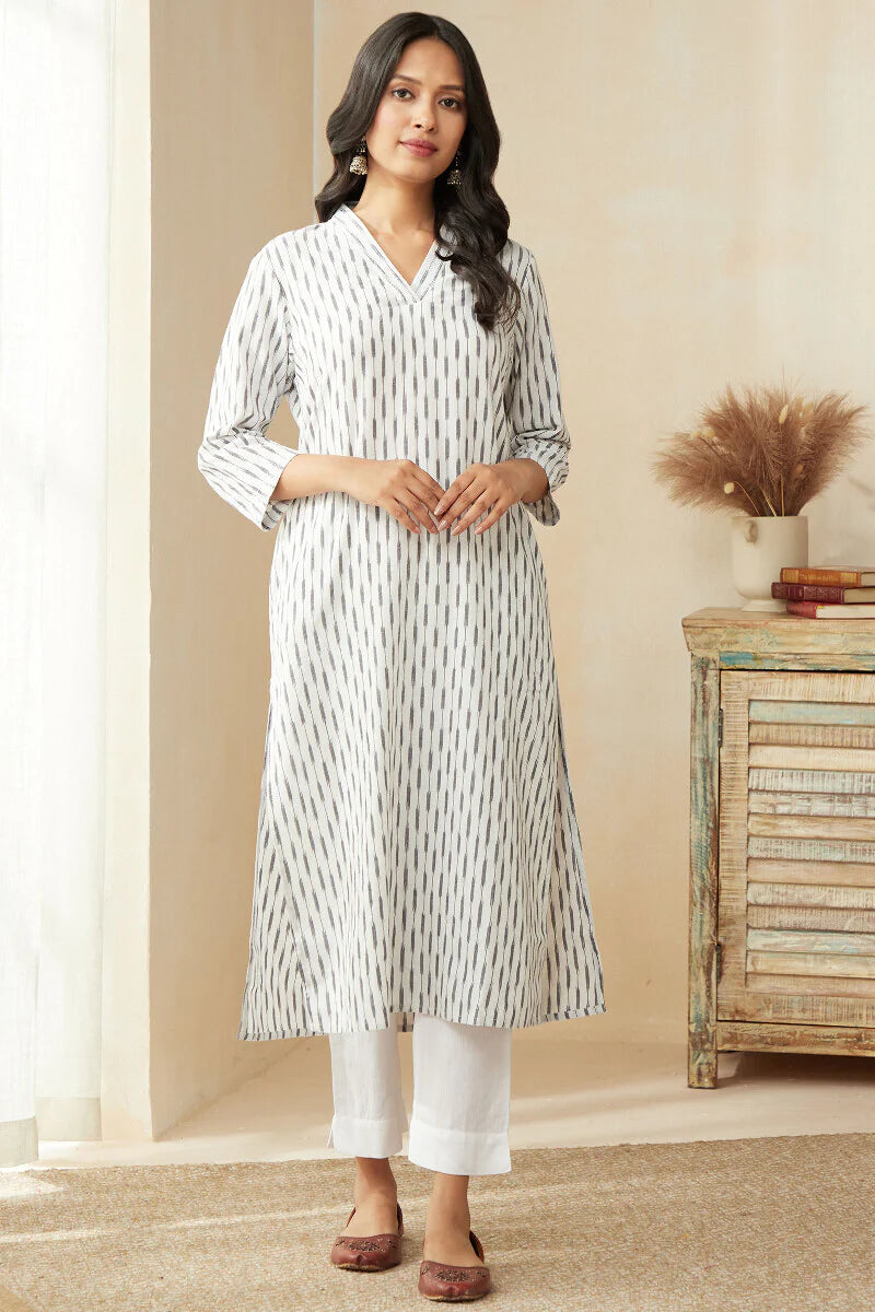 Naadirah Fiza White Kurta