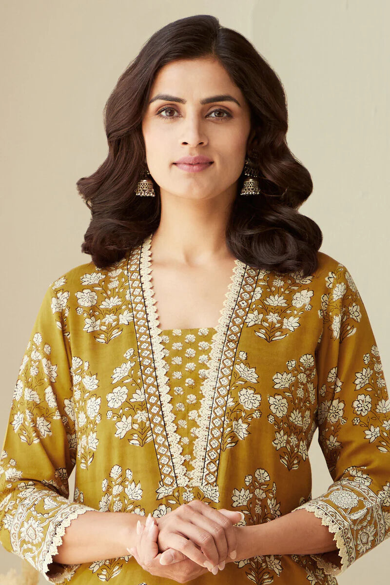 Sehra Shirin Bagru Modal Kurta