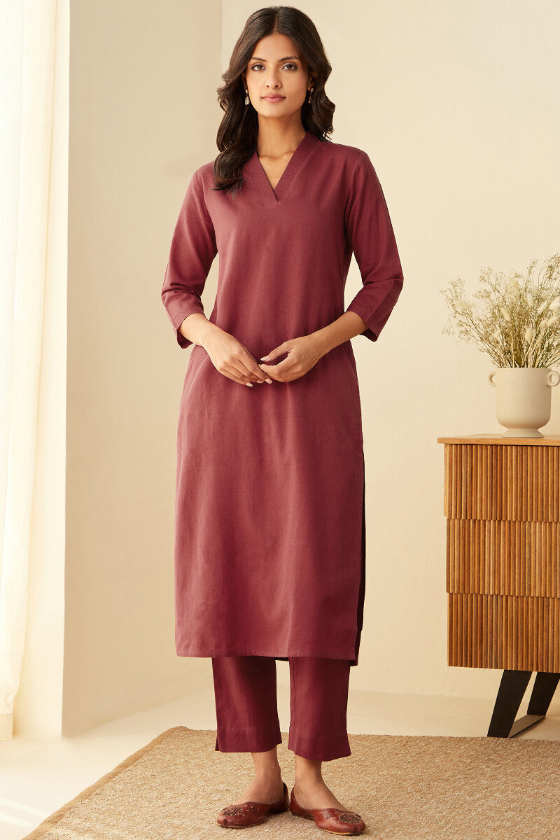 Roza Seher Red Kurta