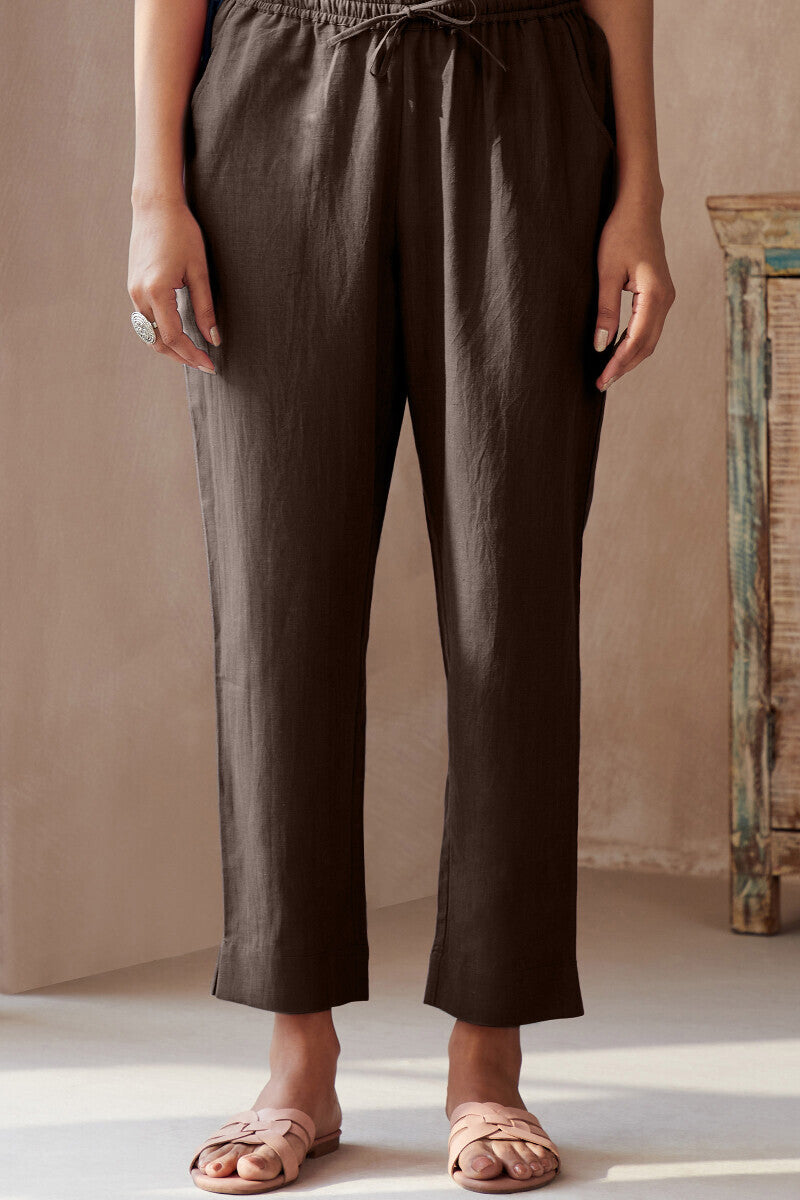 Roza Brown Narrow Pants