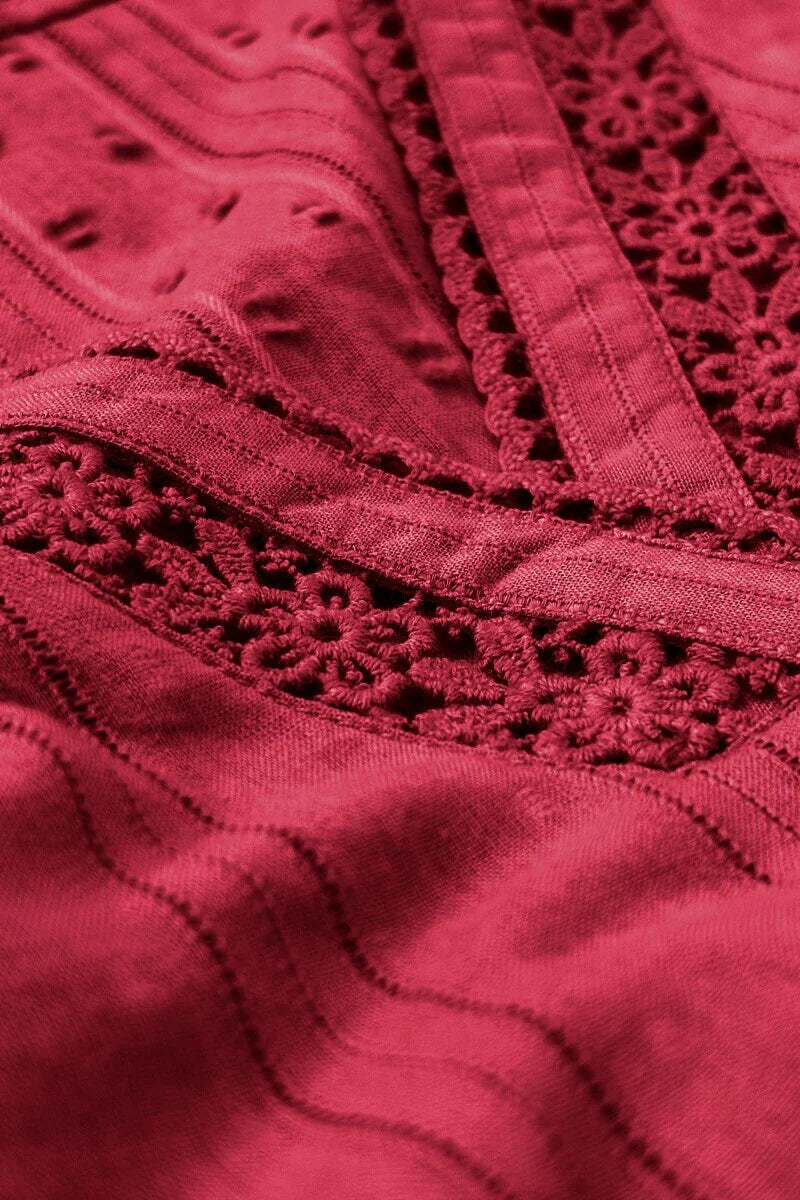 Surplus: Roza Sehr Brick Red Kurta