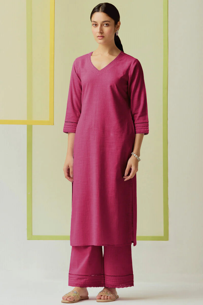 Surplus: Roza Zara Rose Pink Kurta