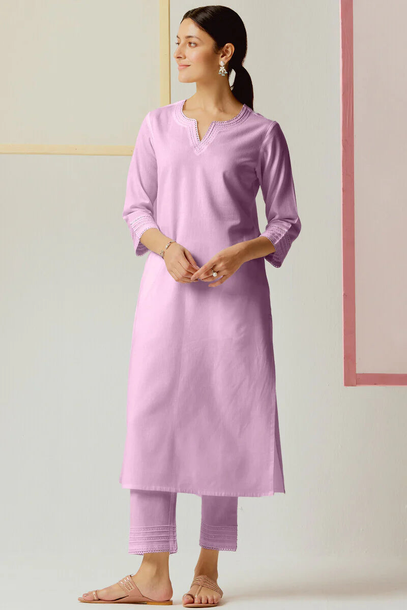 Surplus: Roza Seerat Lilac Kurta
