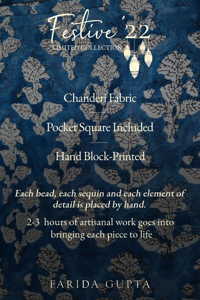 Shirin Zain Chanderi Nehru Jacket