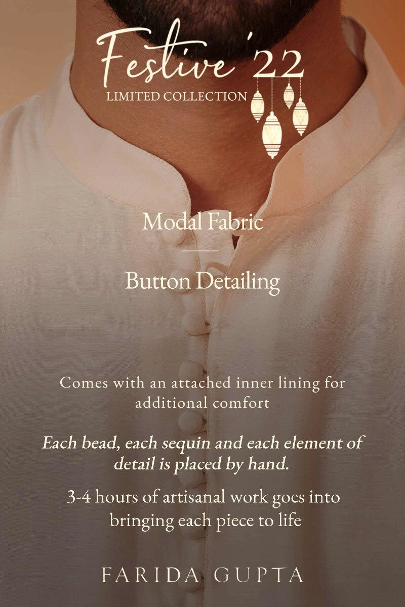 Shirin Off White Modal Kurta