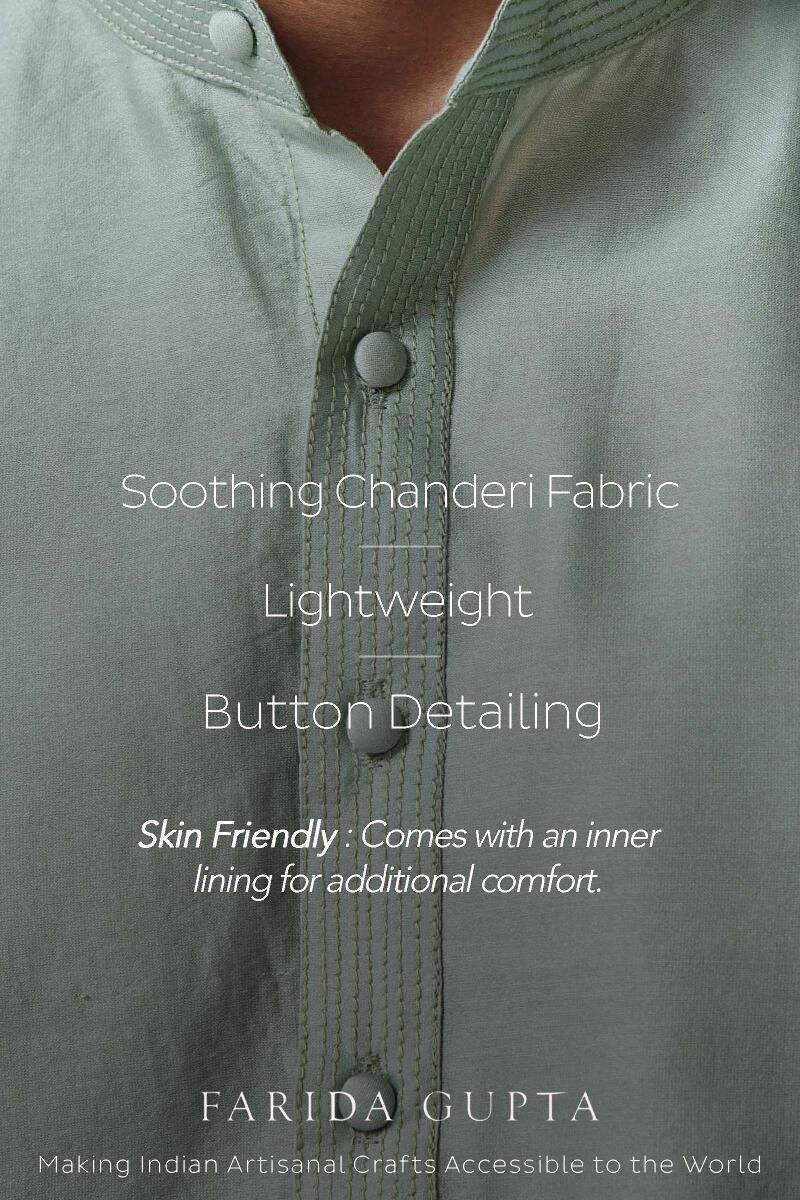 Zaid Kiaan Chanderi Kurta